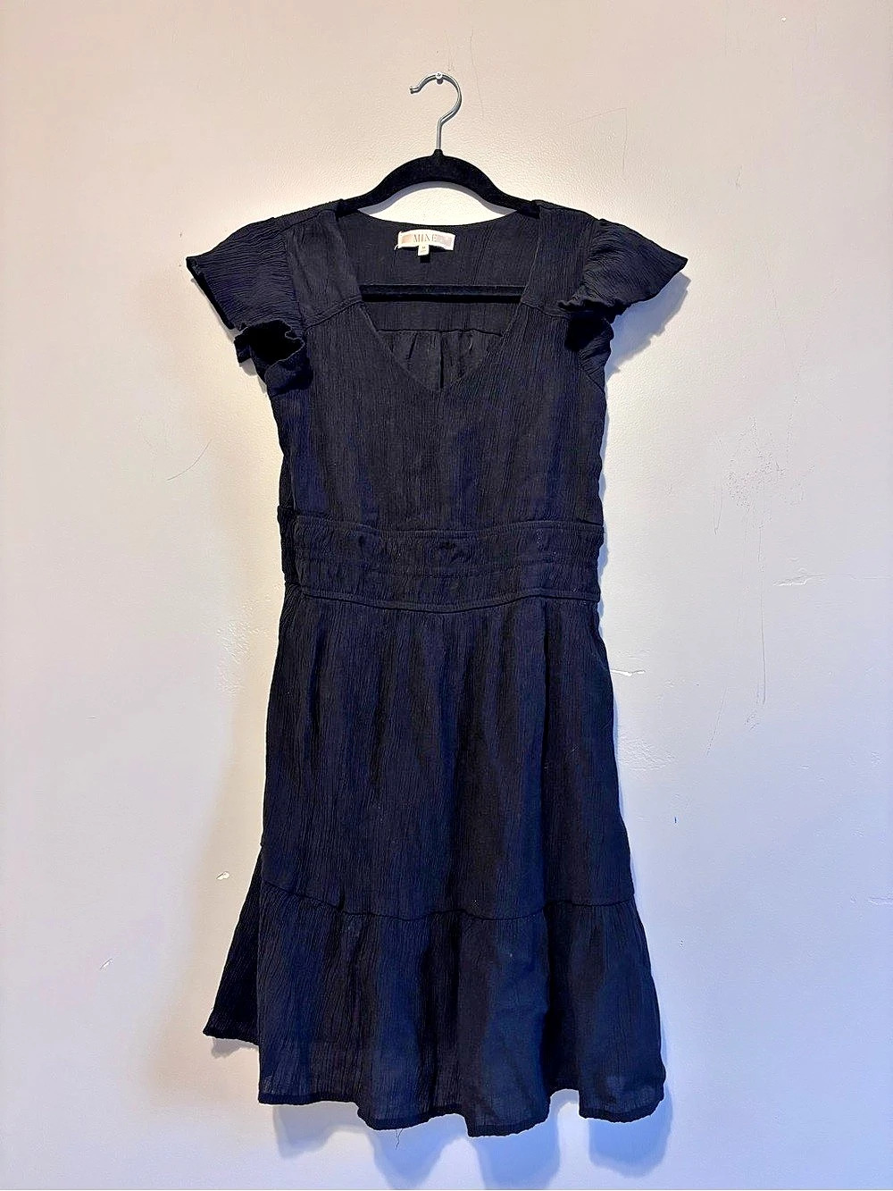 MINE Black Mini Dress Size Medium